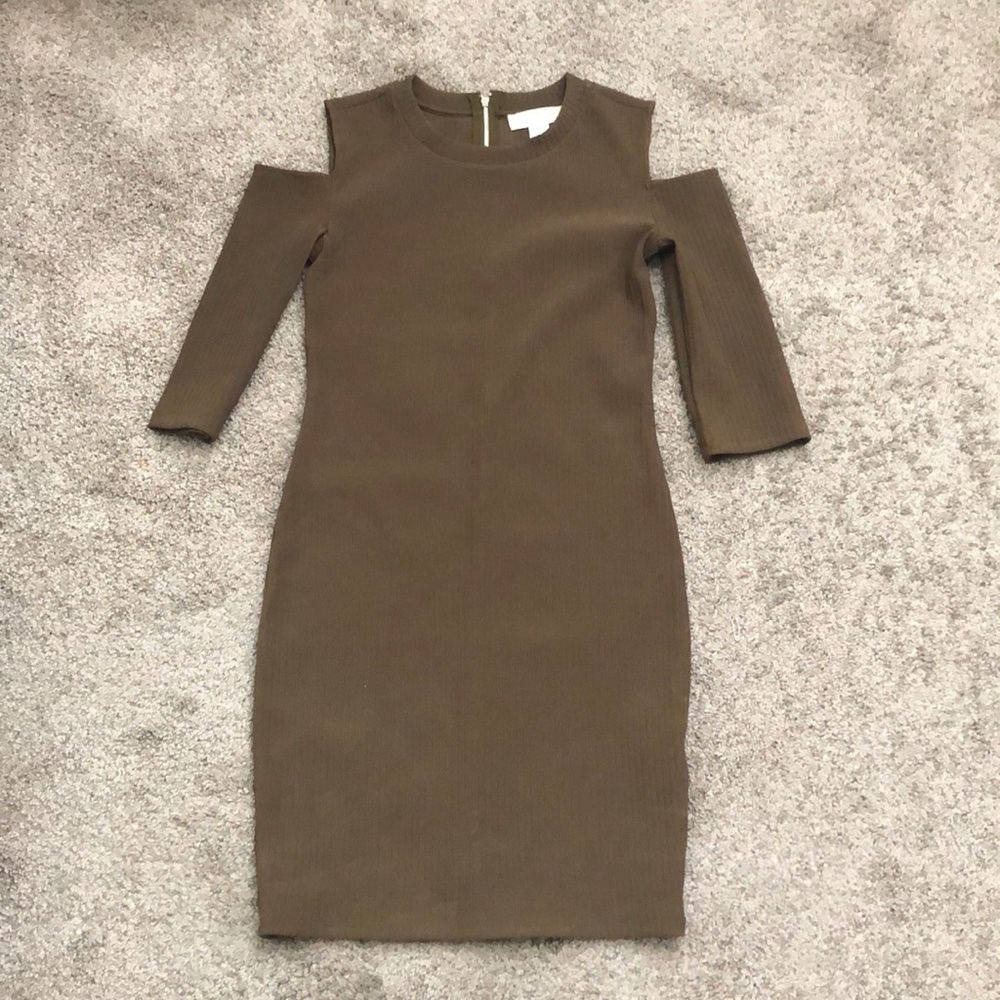 Olive green bodycon dress super good material